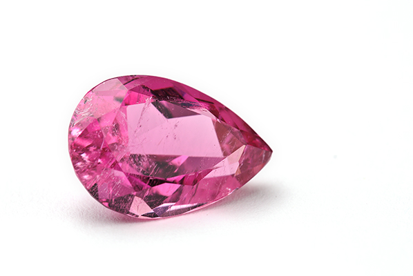 pierre précieuse tourmaline rose goutte celinni