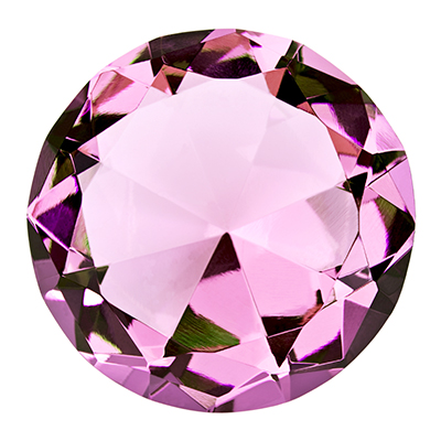 pierre précieuse tourmaline rose rond celinni