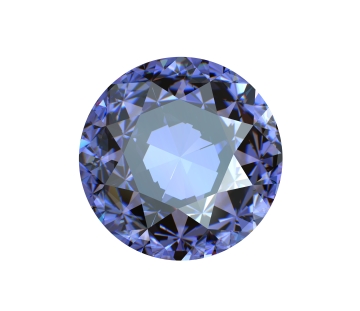 pierre précieuse tanzanite rond celinni