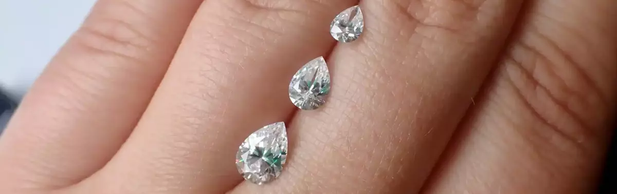 Diamant taille poire​ - forme et visuel