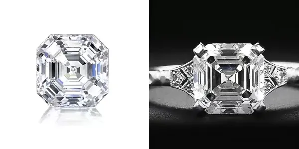 Diamant de forme asscher