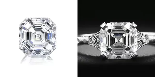 Asscher cut diamond