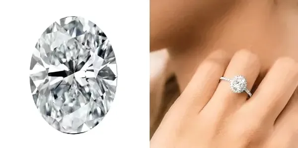 Diamant de forme ovale
