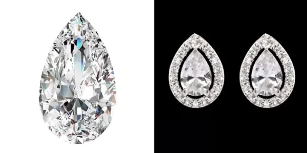 Diamant de forme poire