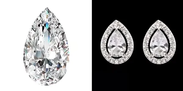 Pear-shaped diamond
