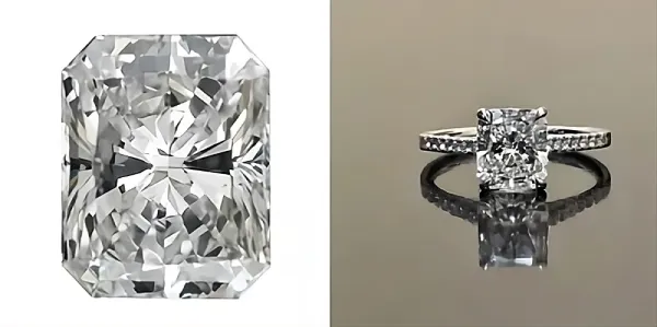 Diamant de forme radiant