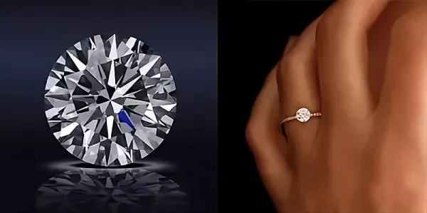 Diamant de forme rond brillant