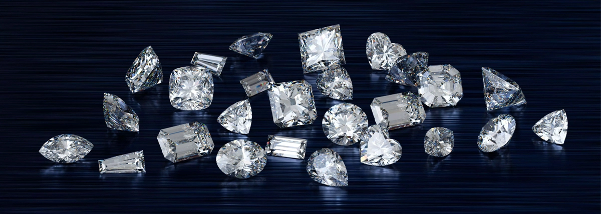 The shape and size of a diamond
