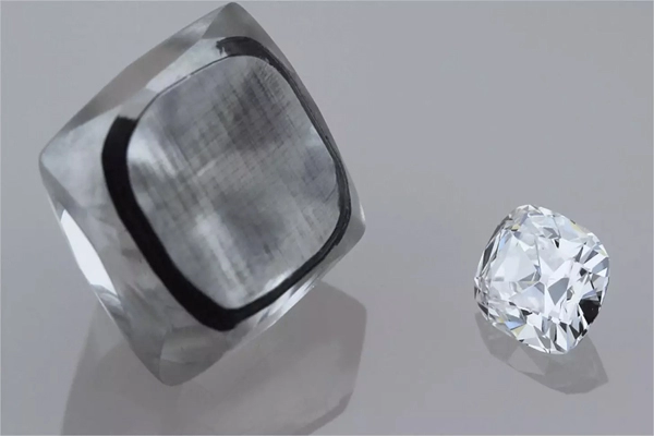 Inspection of the polished diamond (quality control)