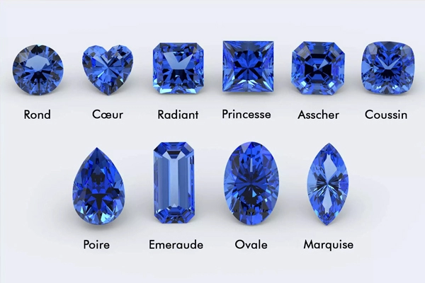 The size or the 'cut' of the sapphire