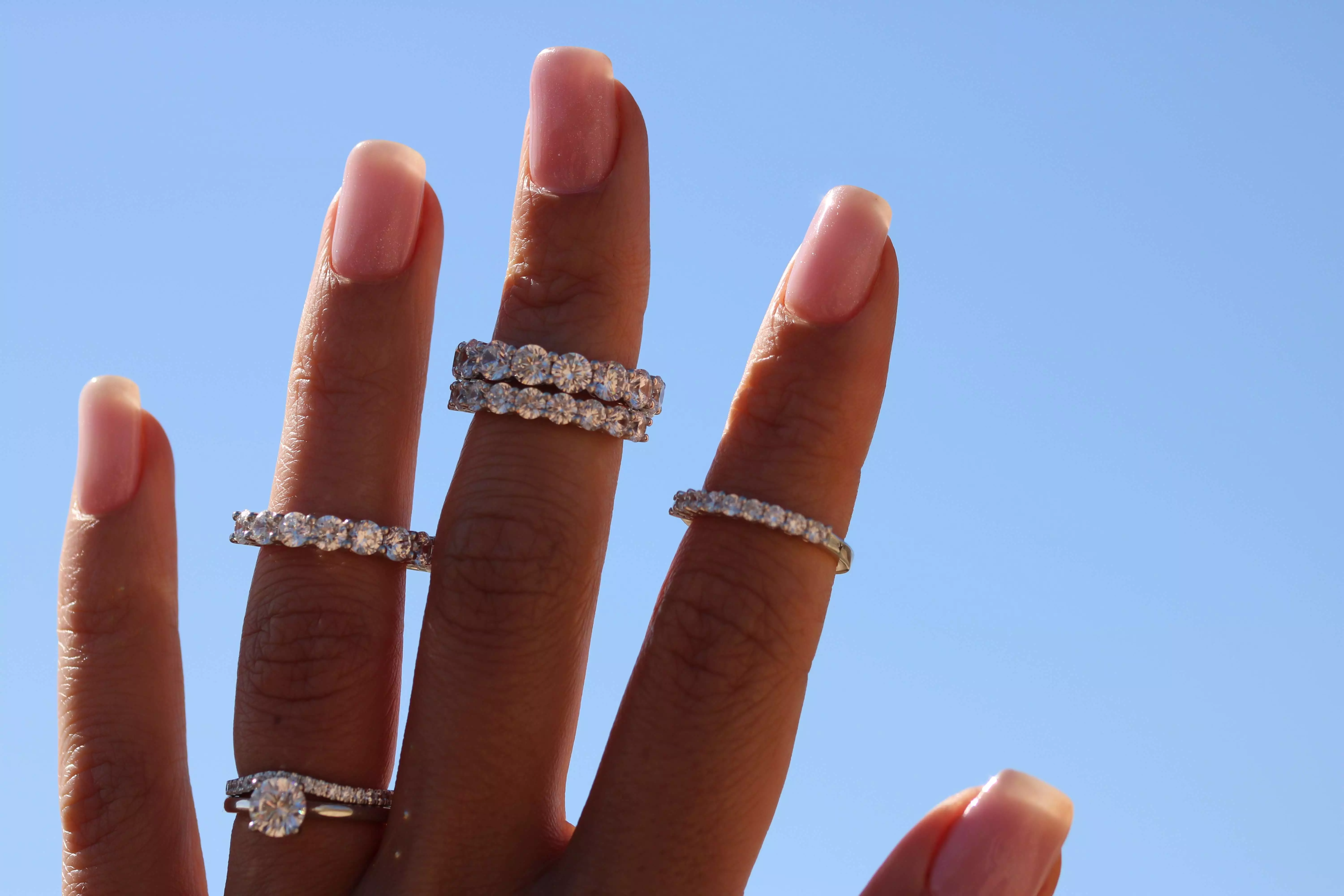 anneaux mariage en diamants
