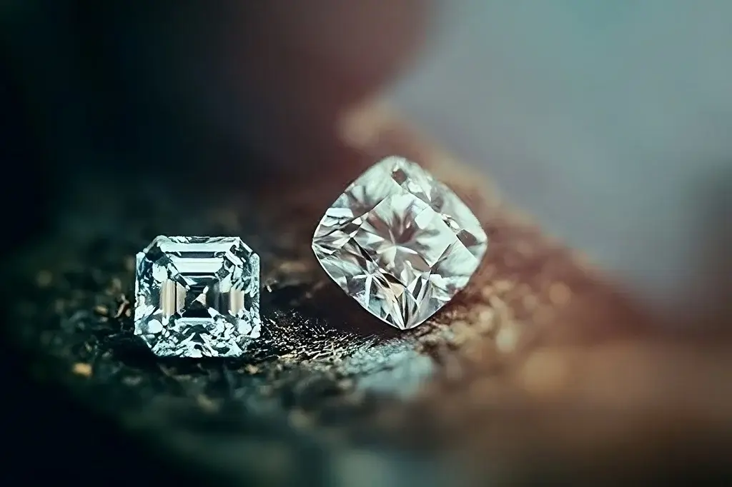 Diamants brillants de haute qualité
