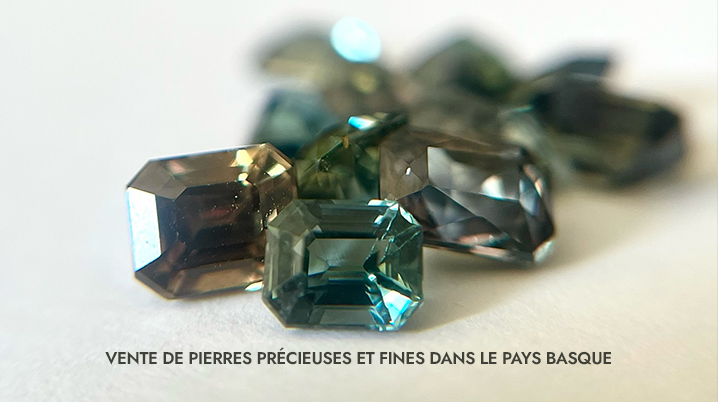 pierres précieuses à la bijouterie celinni de pays basque saphirs rubis emeraudes Pays Basque