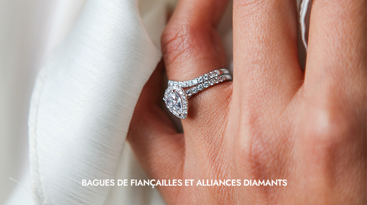 bague fiançailles et alliances diamants Fès