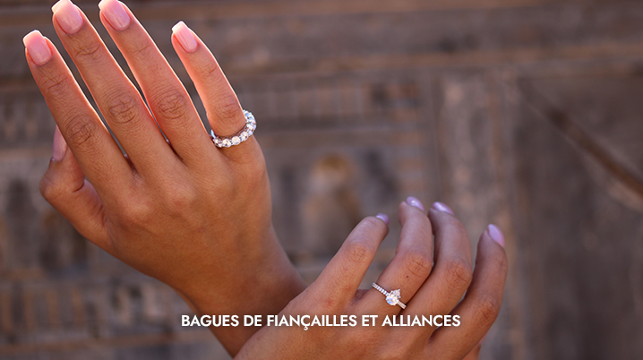 bague fiançailles et alliances diamants Marrakech