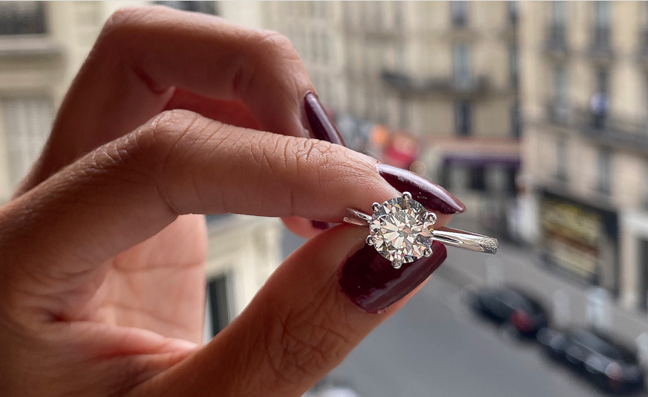 Celinni 1968 diamond engagement ring in Toulouse