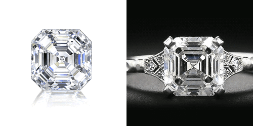 Le diamant de forme Asscher